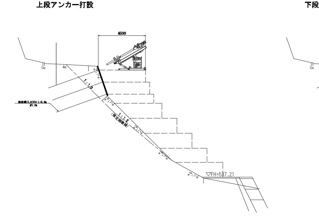 法面工　設計断面