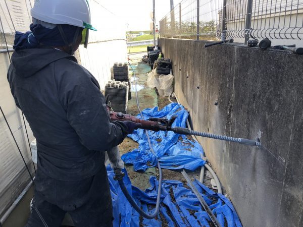 自穿孔ロックボルト　削岩機セット