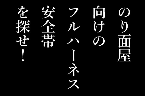のり面屋専用　フルハーネス