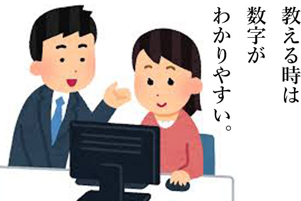 教える