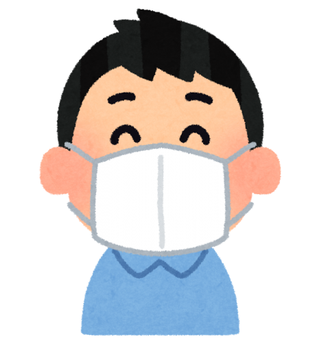 マスクをする