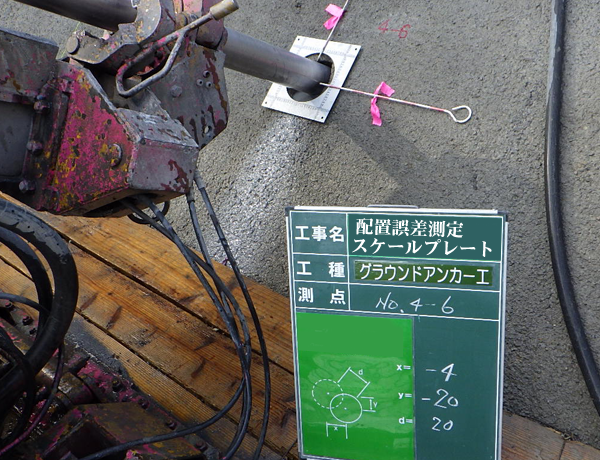 配置誤差　スケールプレート