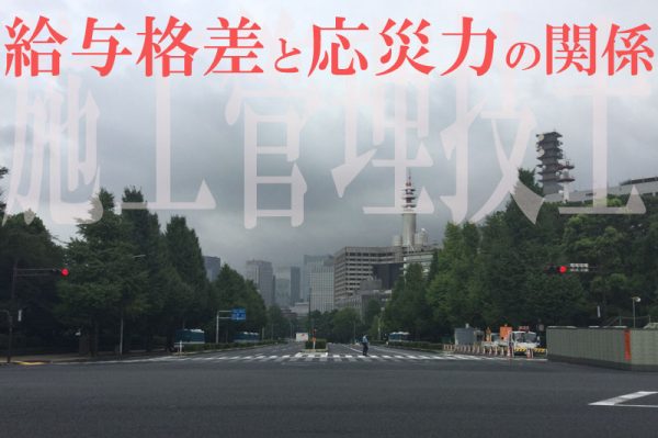 給与格差と応災力の関係