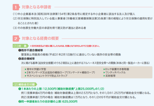 フルハーネス補助金