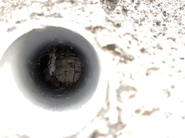 水抜きパイプ　内部