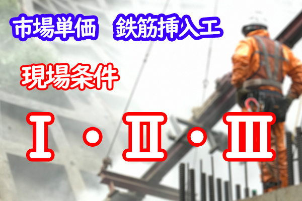 市場単価　鉄筋挿入工　現場条件