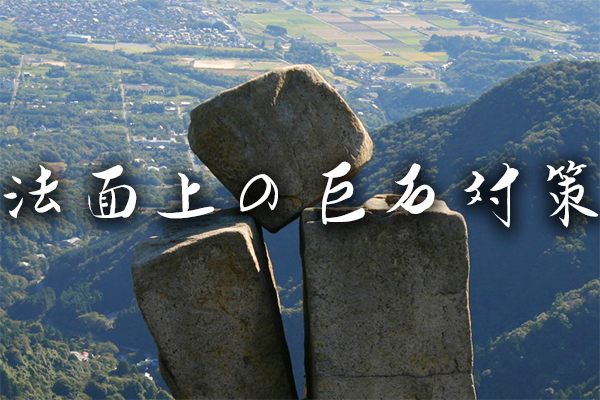 巨石対策