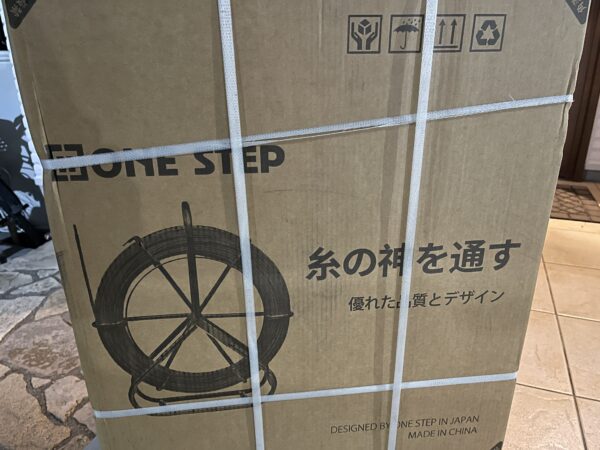 ONE STEP 通線ロッド フレーム付き 長さ：130m 線径：6mm