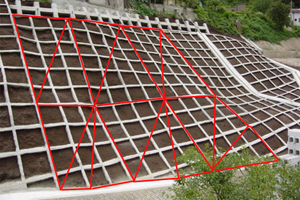 法枠　測量