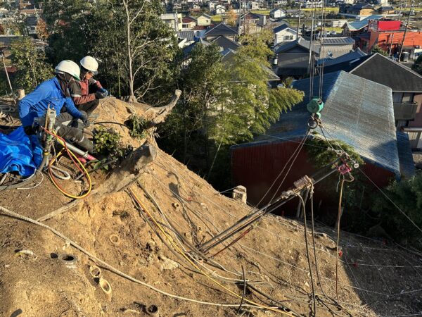 吊り式削孔