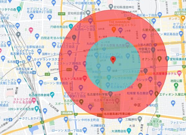 名古屋錦地図