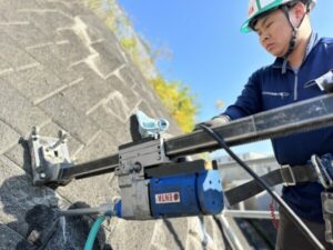石積背面調査