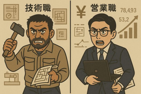 営業職と技術職