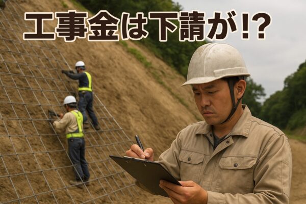工事金は下請が決める時代