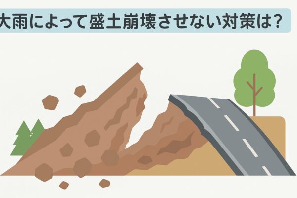 盛土を崩壊させない