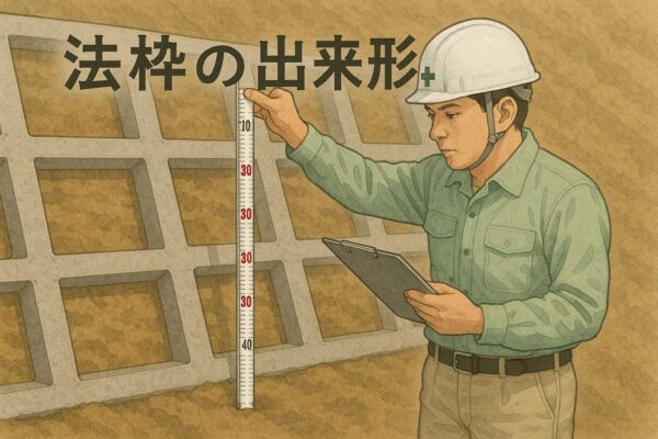 法枠の出来形