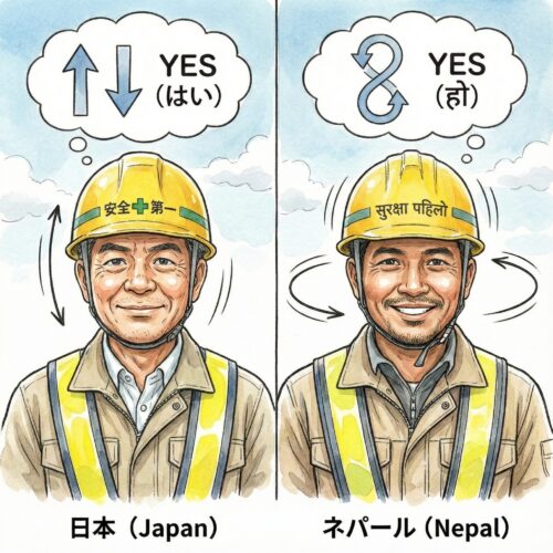 文化の違いで返事が変わる