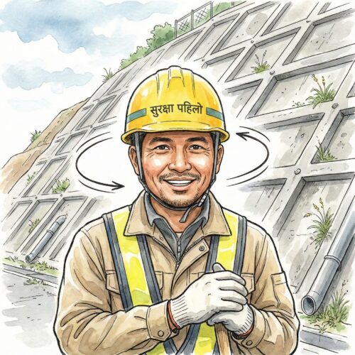 ハイと首を横に振る