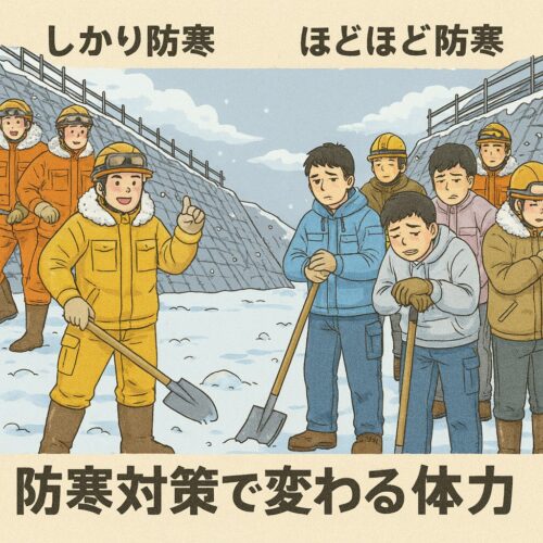 防寒で変わる体力