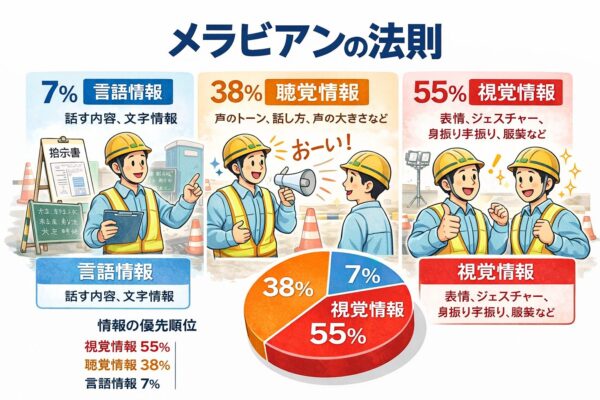 工事 メラビアンの法則