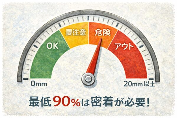 受圧面積の許容範囲