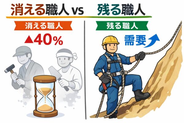 残る職人と消える職人