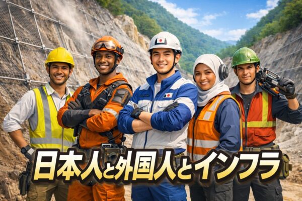 日本人と外国人とインフラ