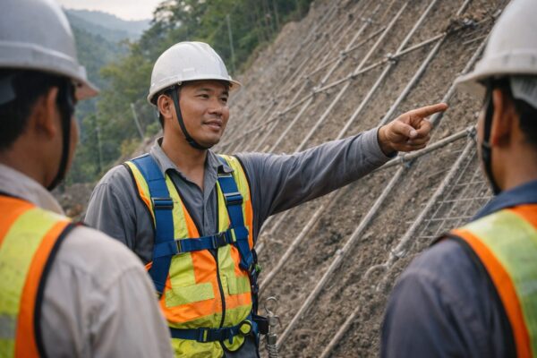 建設現場の指導者