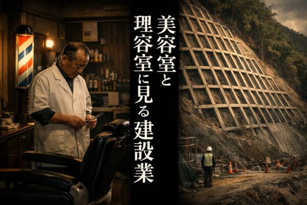美容室と理容室に見る建設業