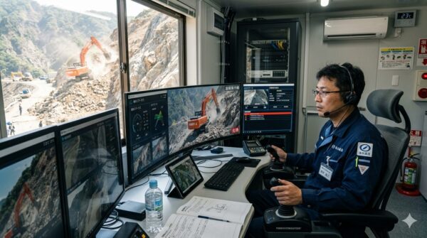 遠隔操作建設機械