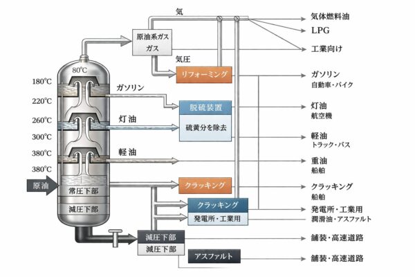 石油精製プロセス図解
