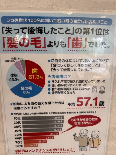 毛よりも歯が大事