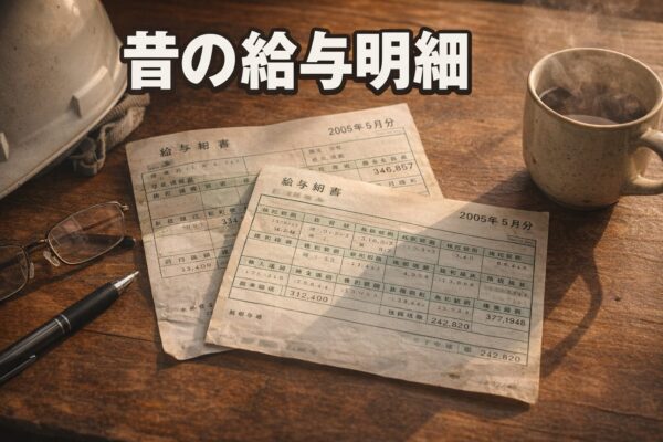 昔の給与明細