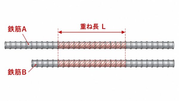 鉄筋重ね長　L