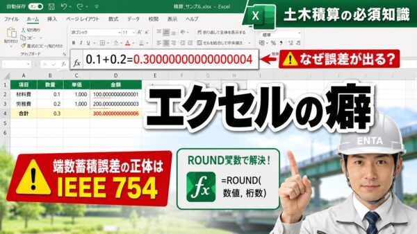 エクセル端数蓄積誤差の正体はIEEE 754