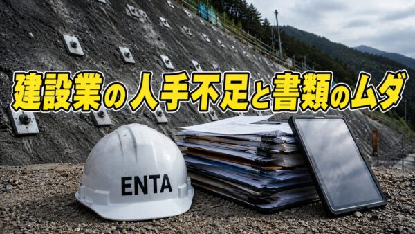 建設業の人手不足と書類のムダ