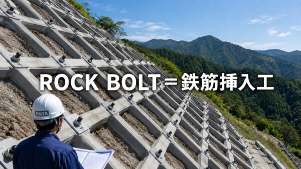 ROCK BOLTと鉄筋挿入工の違い