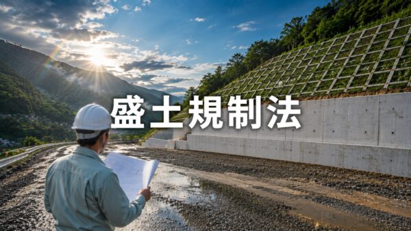 雨上がりに斜面を守る擁壁とのり面保護工／盛土規制法
