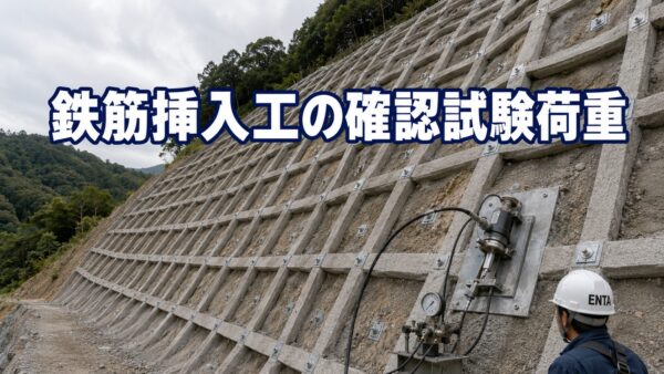 鉄筋挿入工の確認試験荷重