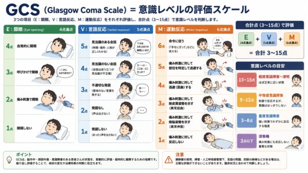 グラスゴー昏睡尺度の解説