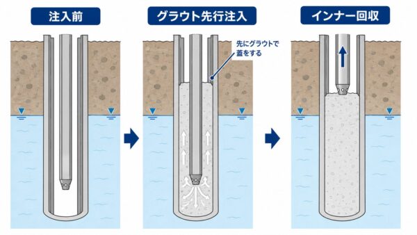 Grout Injection Process for Boreholes