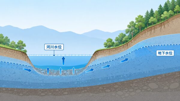 Changes in Groundwater Levels Due to Rising River Levels