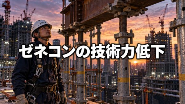 ゼネコンの技術力低下