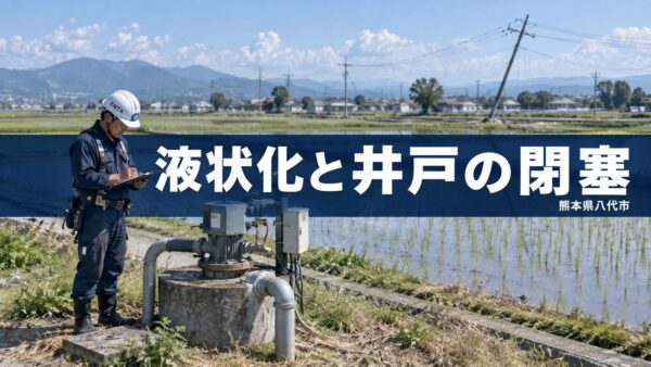 液状化と井戸閉塞の現場調査