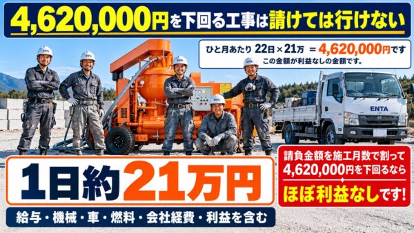請けてはいけない請負金額