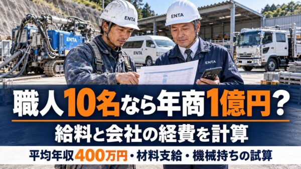 With 10 craftsmen, would annual sales be 100 million yen?
