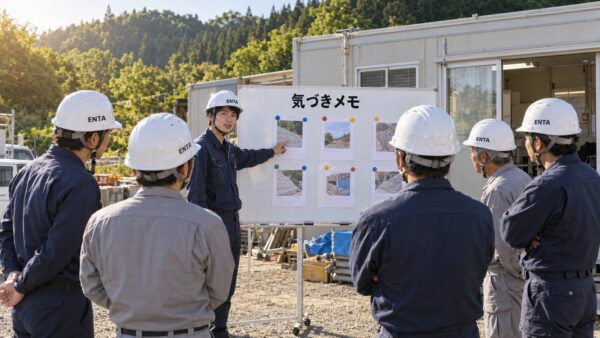 建設現場の気づきメモ会議