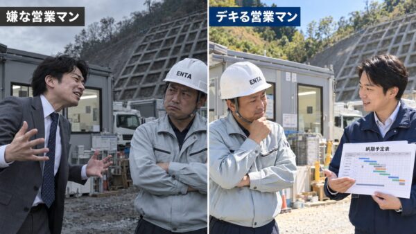 嫌な営業マンとデキる営業マンの比較
